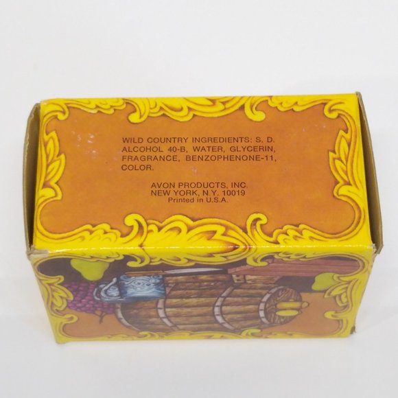 Avon Wild Country After Shave On The Tap Bottle (Empty) & Box - Picture 3 of 11
